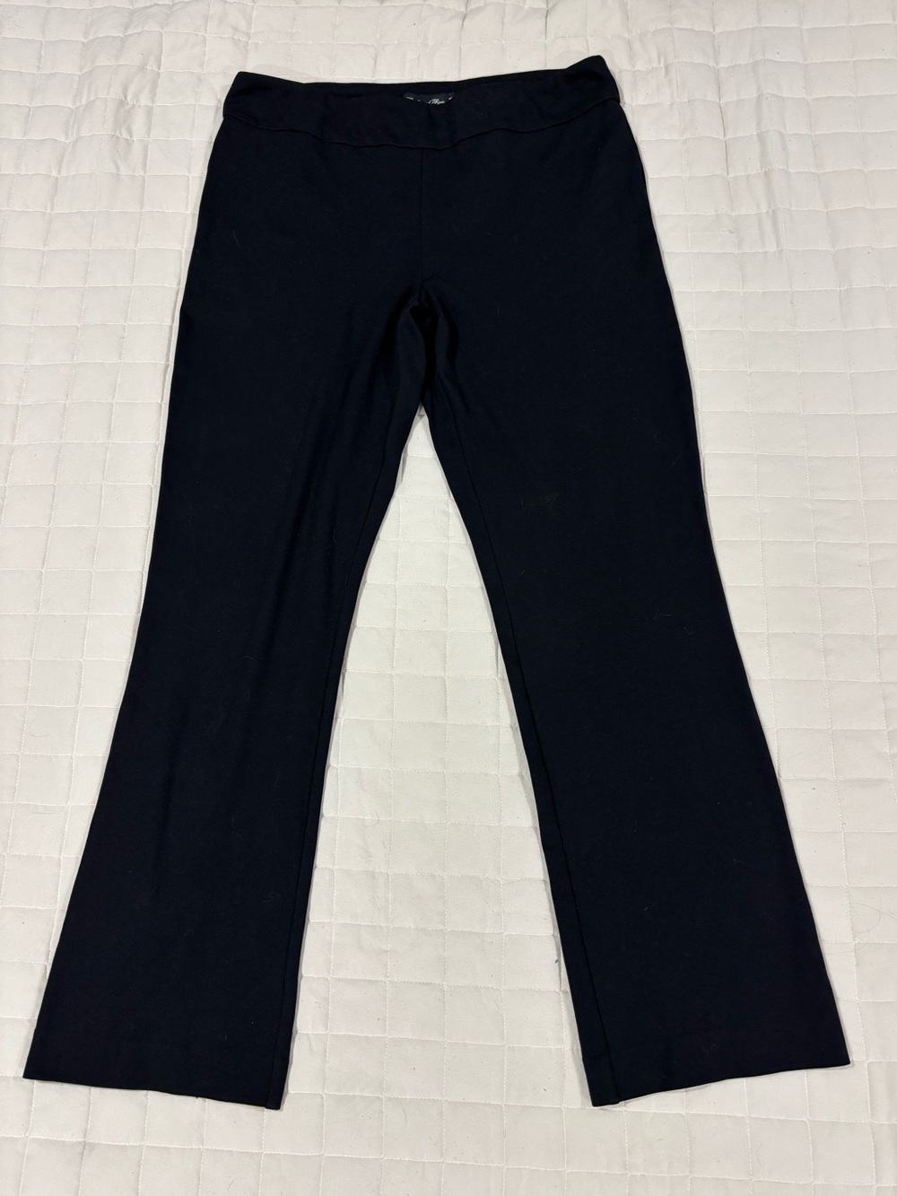 Estelle & Finn Black Ponte Pull-On Pants Women’s 10 Stretch Workwear USA 7710